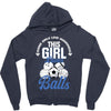 Some Girls Love Diamonds This Girl Loves Balls Zipper Hoodie