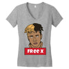 xxxtentacion Women's V-Neck T-Shirt