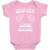 this guy loves miami Baby Onesie