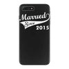 married since 2015   mens funny wedding marriage iPhone 7 Plus Case