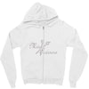 miss scissors rhinestone Zipper Hoodie