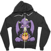 zombie bunny loves brains Zipper Hoodie