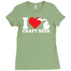 ladies i love michigan craft beer Ladies Fitted T-Shirt