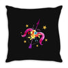 floral sagittarius pocket Throw Pillow