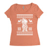 christmas saiyan prince Women's Triblend Scoop T-shirt