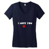i love you (2) Women's V-Neck T-Shirt