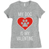 my dog is my valentine Ladies Fitted T-Shirt