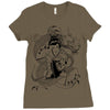 japanese dragon Ladies Fitted T-Shirt