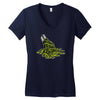 rigeon playing Women's V-Neck T-Shirt