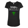 biceps &amp; broccoli! Maternity Scoop Neck T-shirt