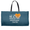 my heart basketball Weekender Totes
