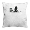 robotic hoover Throw Pillow