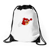 now with fists Drawstring Bags