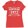 vintage 1972 aged to perfection Ladies Fitted T-Shirt