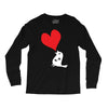 bird love heart animal graph note music party pop art gift Long Sleeve Shirts