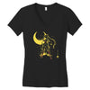 the moon Women's V-Neck T-Shirt