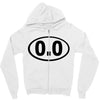 cutie oval Zipper Hoodie