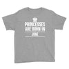 princesses are born in june Youth Tee