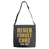 Never Forget Chaz Adjustable Strap Totes