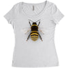realistic bee Women's Triblend Scoop T-shirt