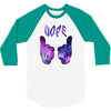 galaxy cartoon hands dope 3/4 Sleeve Shirt