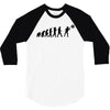evolution of a darts player t shirt phil taylor board 3/4 Sleeve Shirt