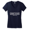 dammit palindrome Women's V-Neck T-Shirt