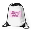 girl scout Drawstring Bags