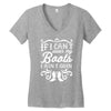 if i can't wear my boots i ain't goin' Women's V-Neck T-Shirt