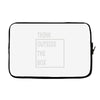 think outside the box Laptop sleeve