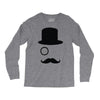 moustache gentleman Long Sleeve Shirts