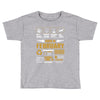 Born February Multitasking Problem Solving Tees Toddler T-shirt