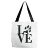 LOVE MY DOG Tote Bags