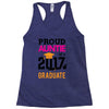 Class of 2017 Proud Auntie Graduation Racerback Tank