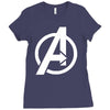 avengers sticker vinyl decal Ladies Fitted T-Shirt
