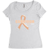 Survivor Of Uterine Cancer Women's Triblend Scoop T-shirt