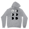 the phases of the moon of laika dog Unisex Hoodie
