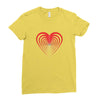 love red Ladies Fitted T-Shirt