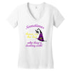 sometimes you have to throw on the hat! Women's V-Neck T-Shirt
