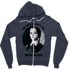 on wednesdays we wear black Zipper Hoodie
