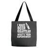 i make beer disappear! Tote Bags