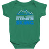 i'd rather be skiing Baby Bodysuit