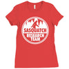 sasquatch research team Ladies Fitted T-Shirt