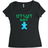 lets get baked Women's Triblend Scoop T-shirt