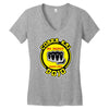 strike first, strike hard, no mercy Women's V-Neck T-Shirt