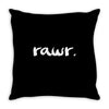rawr Throw Pillow