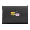 cheeseburger pranks doughnut Accessory Pouches