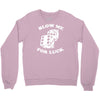 blow me for luck casino Crewneck Sweatshirt