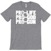 pro life, pro god, pro gun T-Shirt
