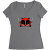 deadpool cartoon Women's Triblend Scoop T-shirt